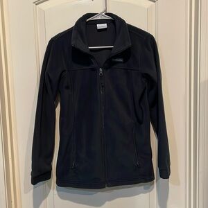 Columbia Boy's Full Zip Fleece Jacket, Size Large, Black